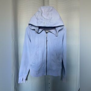 lululemon athletica Women's Soft Blue Zip-Up Scuba